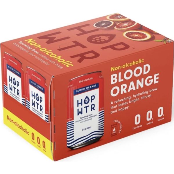 HOP WTR: Wtr Blood Orange 6 Pk, 72 fo