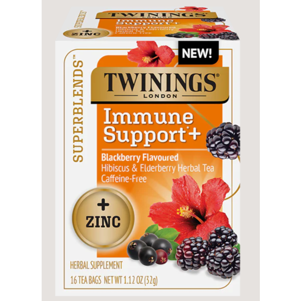 TWINING TEA: Tea Sprblend Imm Zinc, 16 BG
