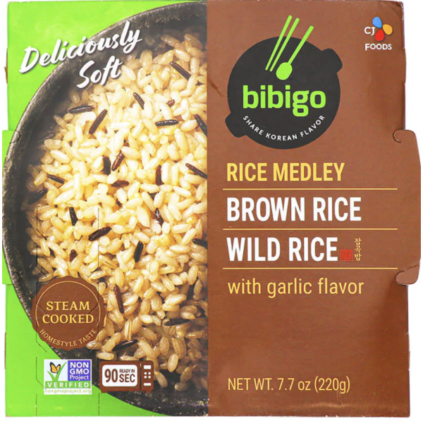 BIBIGO: Rice Brown And Wild, 7.7 OZ