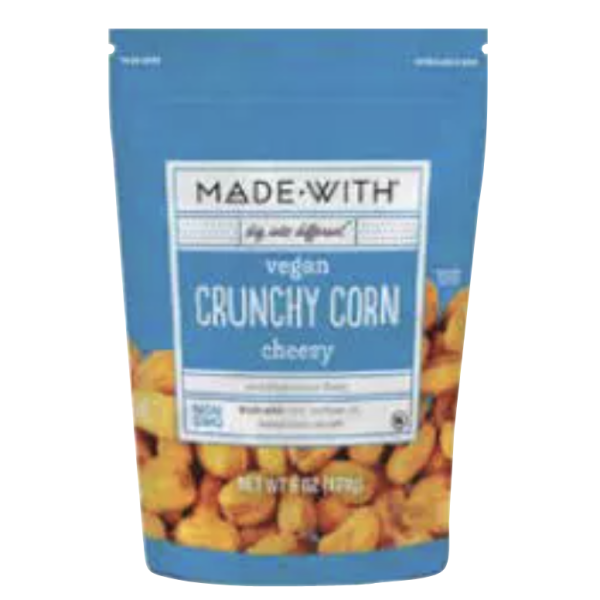 MADE WITH: Corn Crunchy Cheezy, 6 oz