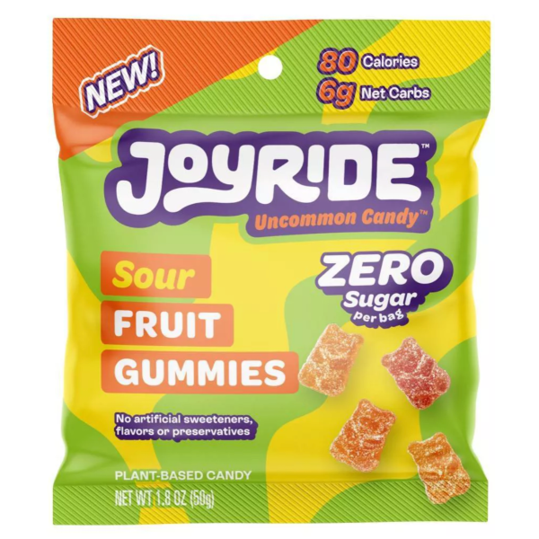 JOYRIDE: Gummies Sour Fruit Zero, 1.8 OZ