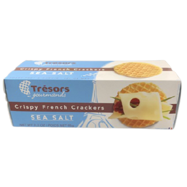 TRESORS: Crispy Sea Salt Crackers, 3.3 OZ