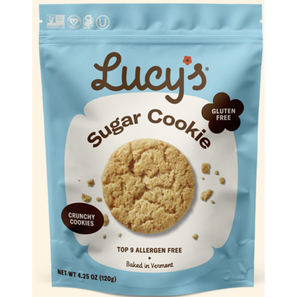 LUCY'S: Cookies Sugar, 4.25 oz