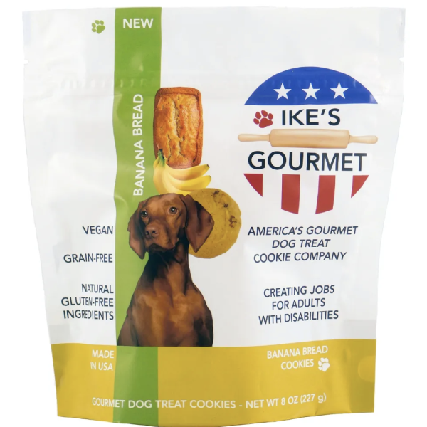 IKE'S GOURMET: Treat Dog Ckie Banana Br, 8 oz