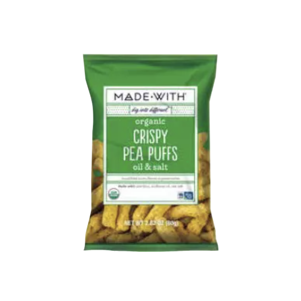 MADE WITH: Pea Puff Crsp Oil Slt Org, 2.82 oz