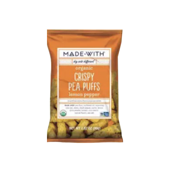 MADE WITH: Pea Puff Crsp Lmn Pep Org, 2.82 oz