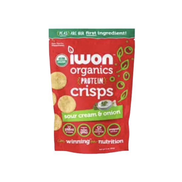 IWON ORGANICS: Crisps Prtn Sr Crm Onion, 3 oz