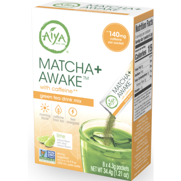 AIYA: Tea Matcha Plus Awake, 1.21 oz