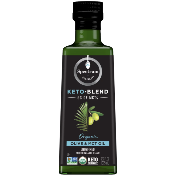 SPECTRUM NATURALS: Keto Blend Organic Olive And MCT Oil, 12.7 oz