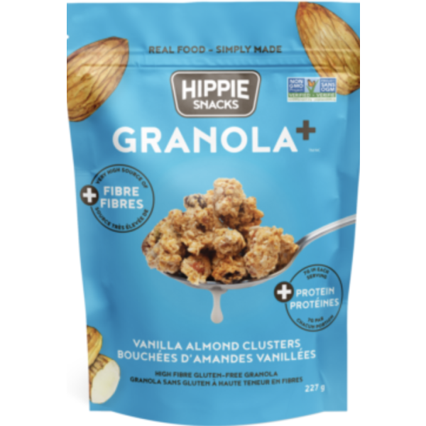 HIPPIE SNACKS: Granola Vanilla Almond, 8 oz