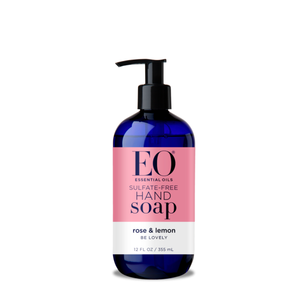 EO: Hand Soap Rose and Lemon, 12 oz