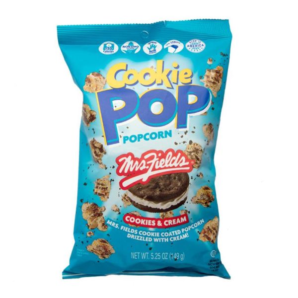 COOKIE POP POPCORN: Cookies and Cream Popcorn, 5.25 oz