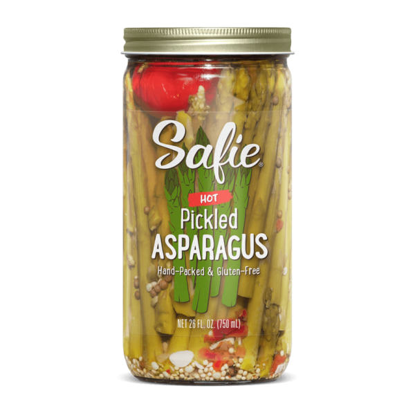 SAFIE: Hot & Spicy Pickled Asparagus, 26 oz