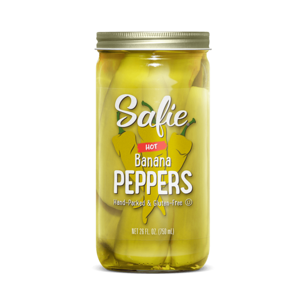 SAFIE: Hot Banana Peppers, 26 oz