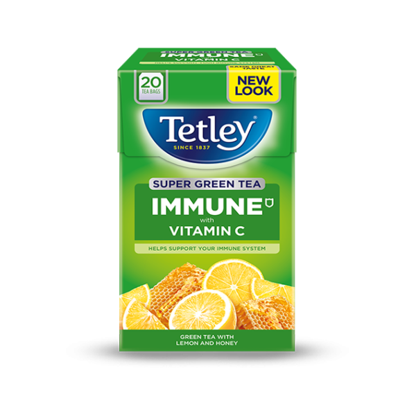 TETLEY: Tea Green Lemon Honey, 1.41 oz