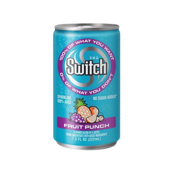 THE SWITCH: Sparkling Juice, Fruit Punch, 7.5 fo