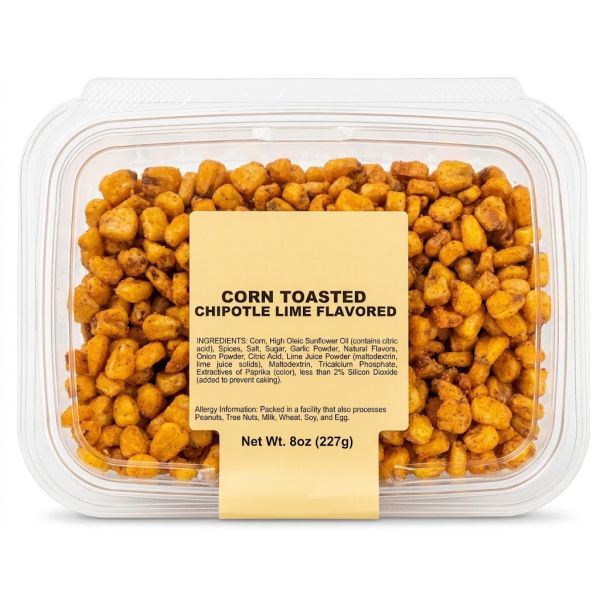 TORN & GLASSER: Corn Toasted Chipotle Lime Flavored, 8 oz