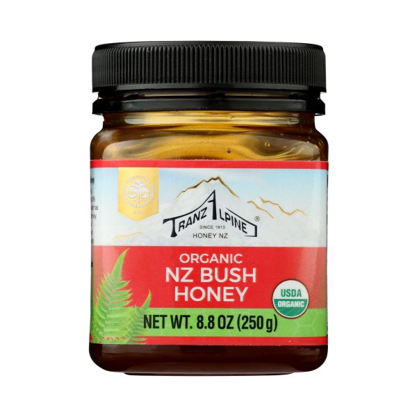 TRANZALPINE: Organic Nz Bush Honey, 8.8 oz