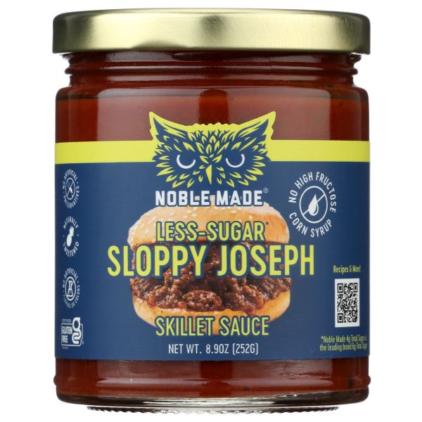 THE NEW PRIMAL: Noble Made Less Sugar Sloppy Joseph Skillet Sauce, 8.9 oz