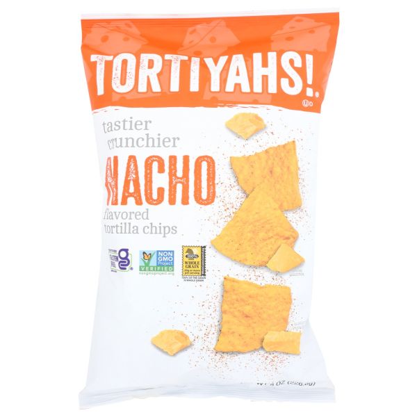 TORTIYAHS: Nacho Tortilla Chips, 8 oz