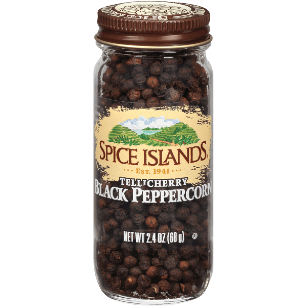SPICE ISLAND: Tellicherry Black Peppercorn, 2.4 oz