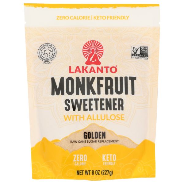 LAKANTO: Golden Monkfruit Sweetener With Allulose, 8 oz