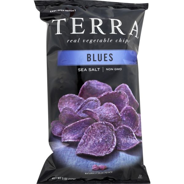 TERRA CHIPS: Blues With Sea Salt Chips, 5 oz