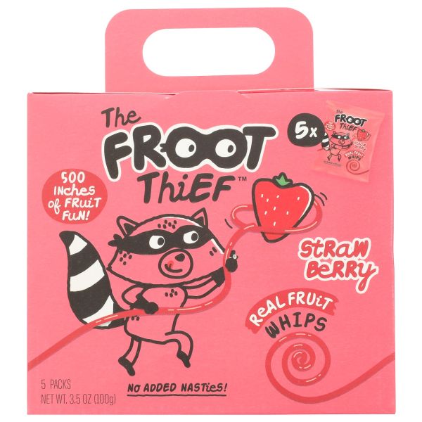 THE FROOT THIEF: Strawberry Fruit Whip 5Pk, 3.5 oz