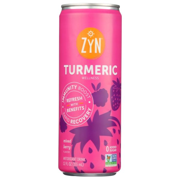ZYN: Turmeric Wellness Drink Mixed Berry, 12 fo