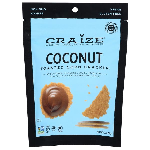 CRAIZE: Coconut Toasted Corn Cracker, 1.75 oz