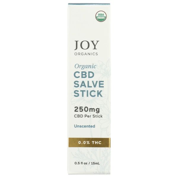 JOY ORGANICS: Organic CBD Salve Stick Unscented, 0.5 oz