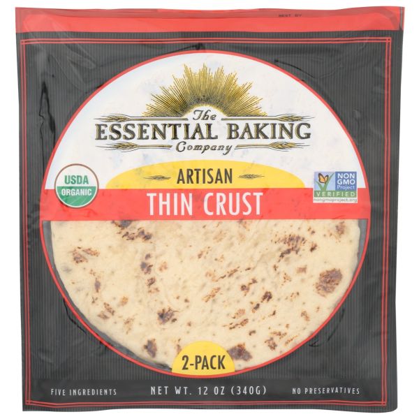 THE ESSENTIAL BAKING COMPANY: Thin Artisan Pizza Crust, 12 oz