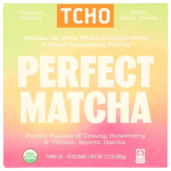 TCHO: Perfect Matcha Chocolate Bar, 2.1 oz