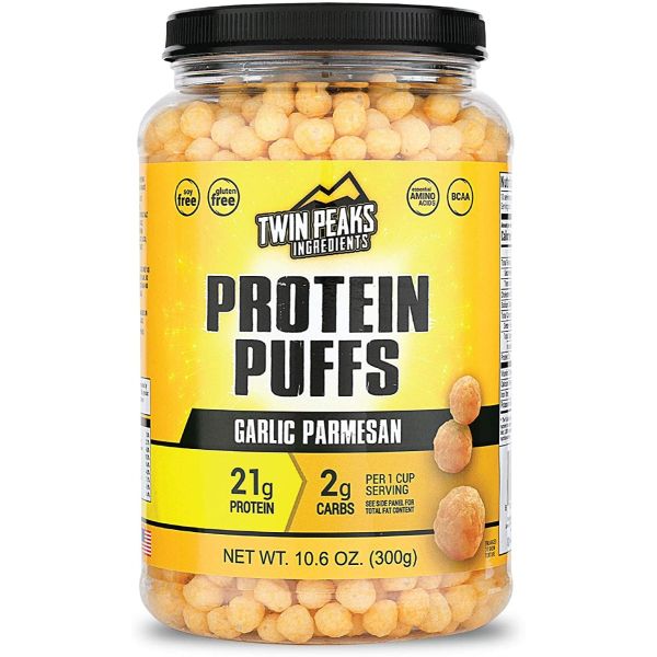 TWIN PEAKS INGREDIENTS: Garlic Parmesan Protein Puffs, 10.6 oz