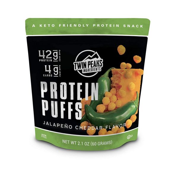 TWIN PEAKS INGREDIENTS: Puff Protein Jalapeno Cheddar, 2.1 oz