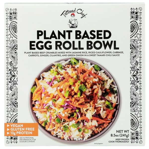TATTOOED CHEF: Plant Based Egg Roll Bowl, 8.5 oz