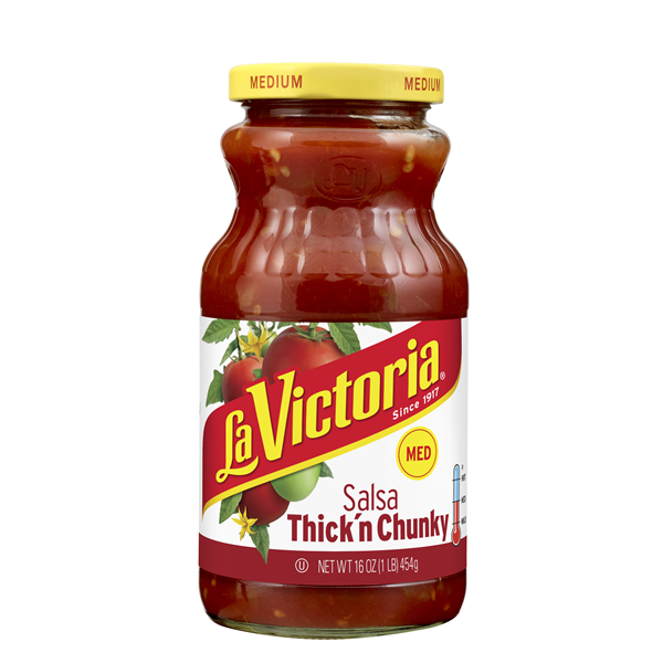 LA VICTORIA: Thick N Chunky Salsa Medium, 16 oz