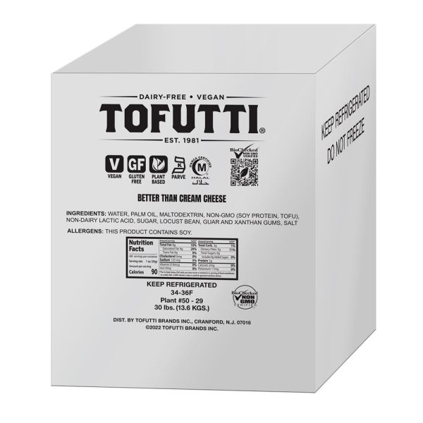 TOFUTTI: Better Than Cream Cheese Plain Non Hydrogenated, 30 lb