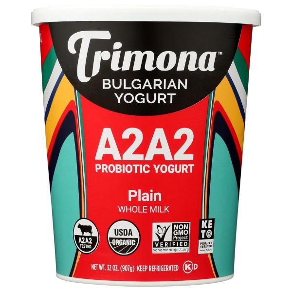 TRIMONA: Bulgarian Style Plain Yogurt, 32 oz