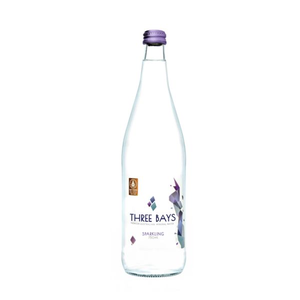 THREE BAYS MINERAL WATER: Sparkling Mineral Water, 25 fo