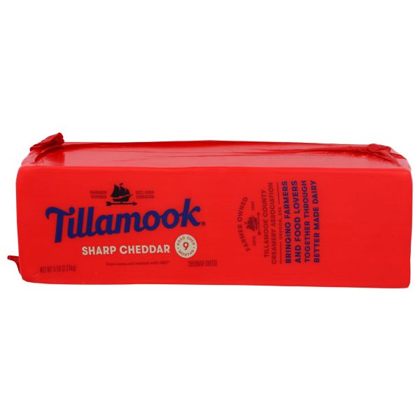 TILLAMOOK: Sharp Cheddar Cheese Loaf, 5 lb