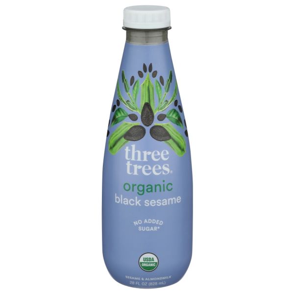 THREE TREES: Organic Black Sesame Almondmilk, 28 oz