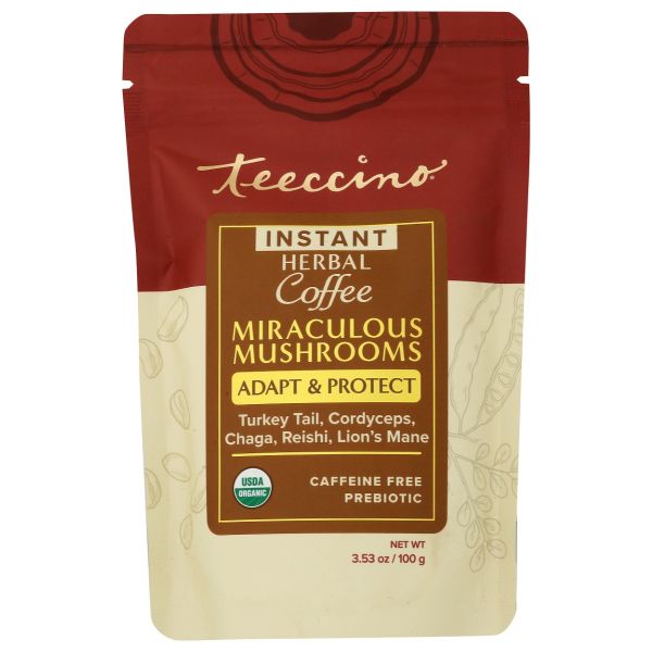TEECCINO: Adapt and Protect Miraculous Mushroom Instant Coffee, 3.53 oz