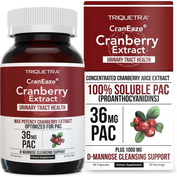 TRIQUETRA HEALTH: Craneaze Cranberry Extract UTI, 60 cp