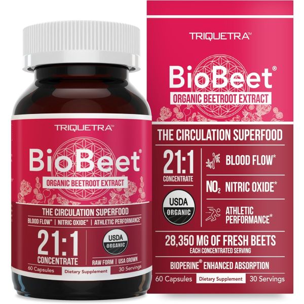 TRIQUETRA HEALTH: Biobeet Beetroot Extract, 60 cp