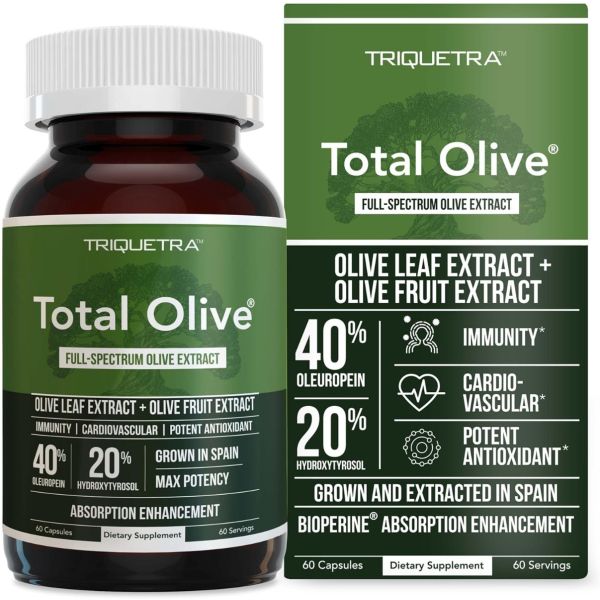 TRIQUETRA HEALTH: Total Olive Leaf Extract, 60 cp