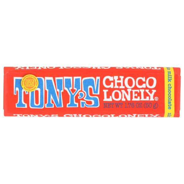 TONYS CHOCOLONEY: 32 Percent Milk Chocolate Bar, 1.8 oz