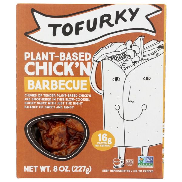 TOFURKY: Plant Based Chickn Barbecue, 8 oz