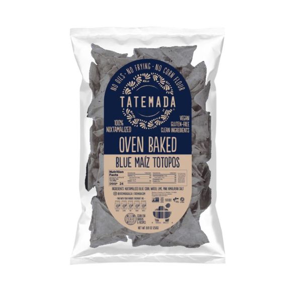 TATEMADA: Blue Oven Baked Maiz Totopos, 250 gm