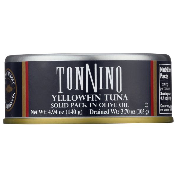 TONNINO: Yellowfin Tuna in Olive Oil, 4.9 oz